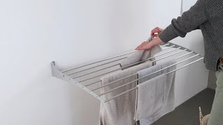 Foxydry Fold WallMounted Drying Rack [upl. by Iznik]