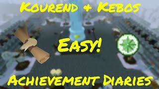 Kourend amp Kebos Easy Achievement Diaries OSRS [upl. by Alleuqahs]