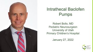 Intrathecal Baclofen ITB Pumps for Treating Spasticity in Cerebral Palsy with DrBollo [upl. by Billat768]