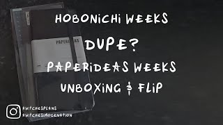 📚 PAPERIDEAS WEEKS  A Hobonichi Dupe Hobo Weeks Alternative  Undated 2024 2025 [upl. by Nellad113]