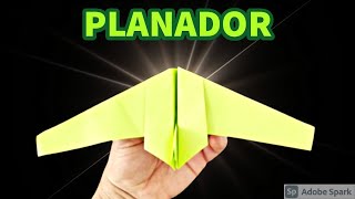 Como fazer um AVIÃO DE PAPEL planador  Voa longe [upl. by Afaw]