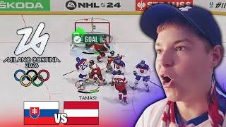 OH KVALIFIKÁCIA 2024  Slovensko  Rakúsko NHL 24 [upl. by Ettennek]