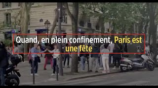 Quand en plein confinement Paris est une fête [upl. by Darom]