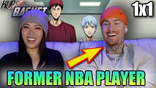 64quot ex NBA Player and Girlfriend REACT TO Kuroko no Basket For The First Time [upl. by Olbap839]