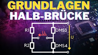 Wheatstone Brücke HalbBrücke einfach erklärt  Funktionsweise Brückenschaltung [upl. by Anrym]