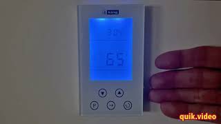 How to Switch Between Celcius and Farenheit on Kings Thermostat [upl. by Lilla]