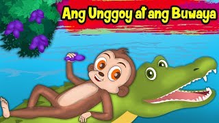 Ang Unggoy at ang Buwaya  Mga Kwentong Pambata  Filipino Moral Stories  Tagalog Animated Film [upl. by Bakki]