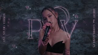 Ariana Grande  pov vevo live studio version w note changes ft gabrielmashups [upl. by Reifinnej]