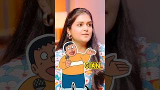 Gian Ka Gaana Kise yaad hai 🎤😅  Doraemon  TheMotorMouth  gian doremon shorts [upl. by Elleira806]