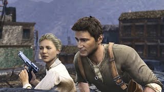 Uncharted 2 enhanced w Deepfakes Nate boards train [upl. by Helsell]