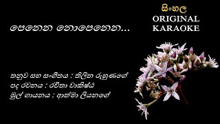 Penena Nopenena  පෙනෙන නොපෙනෙන  KARAOKE  Athma LiyanageRachithaa WakishtaThilina Ruhunage [upl. by Llenor]