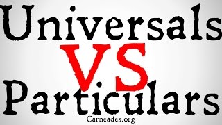 Universals vs Particulars Metaphysical Distinction [upl. by Anaeda]