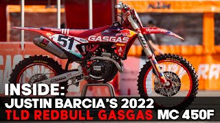 Inside Justin Barcias Troy Lee Designs RedBull GasGas MC 450F [upl. by Bibby]