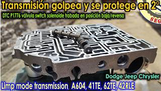 Valvula switch solenoide trabada posicion LR P1776 P 1775 A604 41TES 2RLE 62TE Dodge Jeep Chrysler [upl. by Aivat416]