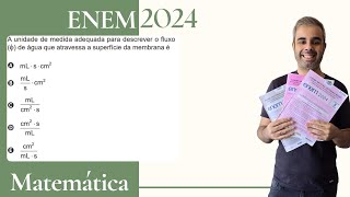 ENEM 2024  Uma tubulação despeja sempre o mesmo volume de água por unidade de tempo em uma caixa [upl. by Bernarr59]