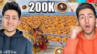 200k  Ff Coins In One Match 😍 Only Ff Coin Challenge In Free Fire [upl. by Maer]