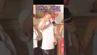 BTS Jin amp Jimin English free talking bts btsshorts jin jimin btsedits btsarmy kpop [upl. by Dianthe366]