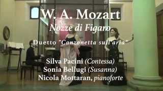 WA Mozart Duetto quotSullariaquot Nozze di Figaro S Pacini  S Bellugi [upl. by Cynar]