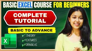 MS Excel Full Course for Beginners in 4hours  Basic to Advance Detailed Explanation [upl. by Aivad]