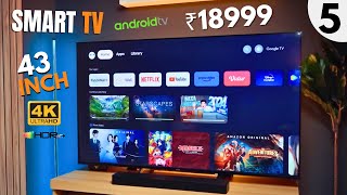 Best 5 Android 4K Smart TV Under 20000 in 2024🔥Best 43 Inch 4K Smart TV Under 20000 in 2024 [upl. by Shantha]