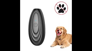 Ultrasonic Pet Dog Repeller Dog Training Stop Bark Anti Barking Device USB Rechargeable Handheld Rep [upl. by Avehstab]