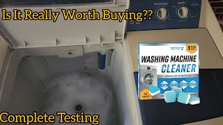 Washing Machine Cleaning Tablets Testing amp Review  How to Use Washing Machine Cleaning Tablets [upl. by Cerellia524]