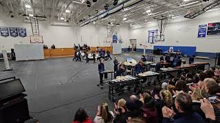 2252024  Westbrook HS Winter Percussion  MBDA Show  Somersworth NH High School Oblique View [upl. by Elletsyrc]