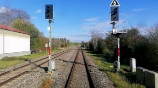 Führerstandsmitfahrt von Ulm Hbf nach Aalen Hbf [upl. by Laurice]