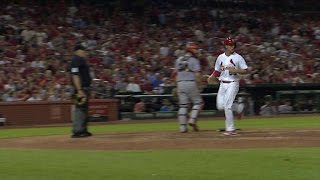 SFSTL Piscotty scores on a fielders choice [upl. by Oicnerual]