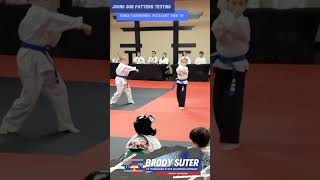 Joong Gun Taekwondo Pattern TestingSongs Taekwondo Pleasant View Tn [upl. by Ennazzus]