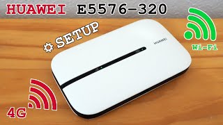 Huawei E5576320 mobile 4G router WiFi • Unboxing installation configuration and test [upl. by Dragde]