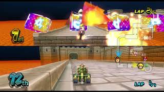 Mario Kart Wii Bowser Loses to Peach in N64 Bowsers Castle [upl. by Bradski]