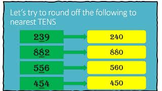 Rounding off Numbers to Nearest Tens Hundreds and Thousands [upl. by Ardehs]