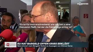 quotLügnerquot Netz erinnert nach BargeldVerbot an Aussagen von Othmar Karas [upl. by Vogele]