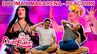 Dovima X Macarena  BRAZIL REACTION  Drag Race España [upl. by Phaedra312]