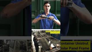 Unistrut Frame for a Shipping Container shippingcontainer unistrut solarpanels diy tools [upl. by Nilde]