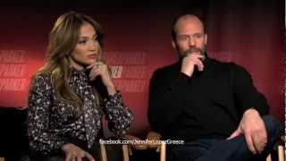 Jennifer Lopez amp Jason Statham talks Parker Movie Idol amp Gun Control HD [upl. by Anaeed]