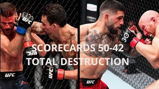 SCORECARDS 5042 TOTAL DESTRUCTION  Max Holloway vs Calvin Kattar amp Josh Emmett vs Ilia Topuria [upl. by Ettennek941]