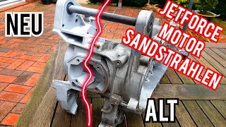 Peugeot Jetforce Motorblock sandstrahlen  aus Alt mach Neu  Lilo Scooter Performance [upl. by Abell804]