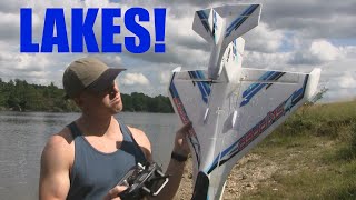 Hobbyking Skipper RC seaplane  epic watery action on lakes [upl. by Kesley732]