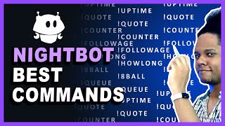 How to add NIGHTBOT Popular Custom Commands uptime counter followage quote queue etc [upl. by Llezom]