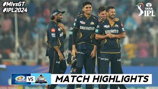 GT vs MI 5th Match IPL 2024 Highlights  IPL Highlights 2024  GT vs MI highlights today [upl. by Inaffyt]