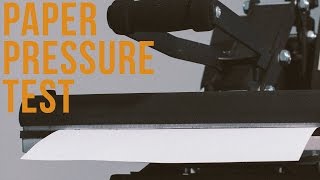 Using The Paper Pressure Test To Fine Tune Pressure on a Clamshell Heat Press [upl. by Lidstone]