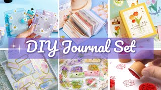 Part11 DIY JOURNAL SET How to Make Journal Set at Home DIY Journal kit  DIY Journal Stationary [upl. by Lienad]