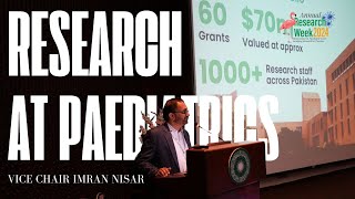 AKU Paediatrics Research Portfolio  Dr Imran Nisar at the 6th Annual conference 2024 in Karachi [upl. by Noryb]