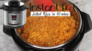 INSTANT POT JOLLOF RICE IN JUST 10 MINS  JOLLOF RICE RECIPE [upl. by Borchert954]