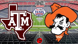 Texas Bowl Texas AampM vs Oklahoma State NCAA Football 14 Revamped SIM [upl. by Amiarom]