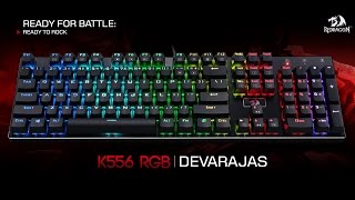 ReadyForBattle Teclado Mecânico Redragon Devarajas K556 RGB [upl. by Magda]