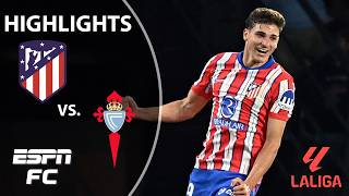 LASTMINUTE WIN 🔥 Atletico Madrid vs Celta Vigo  LALIGA Highlights  ESPN FC [upl. by Gilliam]