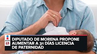 Buscan ampliar a 31 días la licencia de paternidad con goce de sueldo [upl. by Natka]